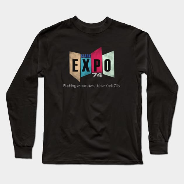 Stark Expo 74 Long Sleeve T-Shirt by DemetriusBalduccilz